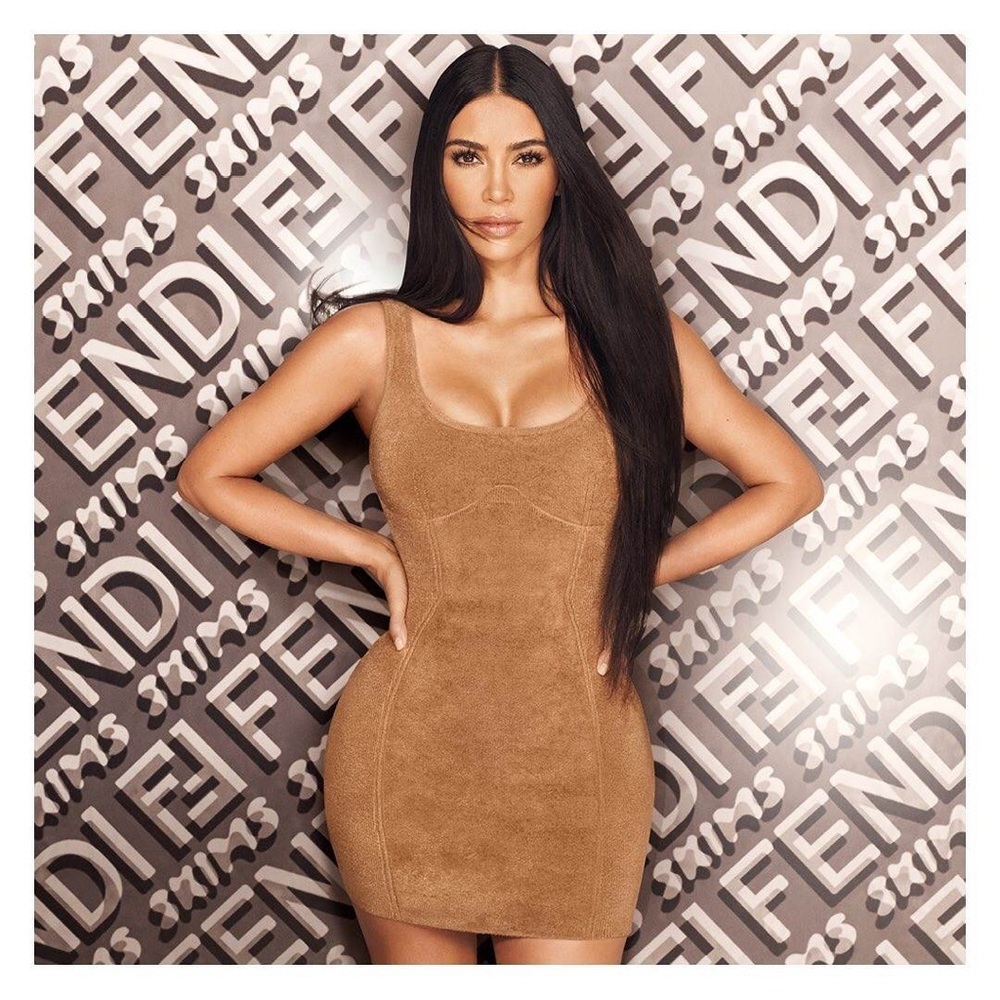NWT Fendi x SKIMS Velvet Knit Dress $1,490